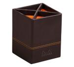 Pot à crayons, en similicuir