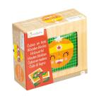 Cubes bois, Super Héros Fruits-Légumes - Multicolore