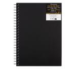 Goldline carnet spiralé 50F A4 140g portrait - Noir