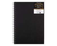 Goldline carnet spiralé 50F A4 140g portrait - Noir