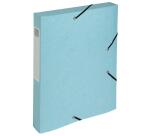 Boite de classement Cartobox livrée à plat Dos 40mm carte lustrée Aquarel - A4 - Couleurs assorties