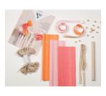 KIT CRÉPON, Décoration macramé 20,5x1,5x30cm - Assortiment