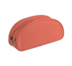Trousse textile ovale 2 compartiments 22 x 8 x 10 cm, 4 couleurs assorties - Assortis
