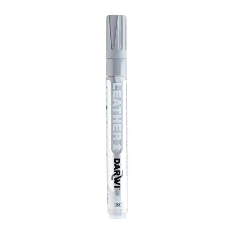 DARWI Marqueur Peinture sur Cuir Pointe Conique Fine 2mm - Gris souris