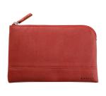 Rhodiarama pochette zippée en simili cuir - taille S (11x17 cm) - Nacarat