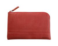 Rhodiarama pochette zippée en simili cuir - taille S (11x17 cm) - Nacarat