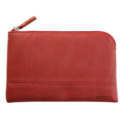 Rhodiarama pochette zippée en simili cuir - taille S (11x17 cm) - Nacarat