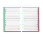 Cahier d'écriture piqué spécial Dys A4 48 pages cadre et lignes 4 couleurs Interligne 3 mm - Assortis