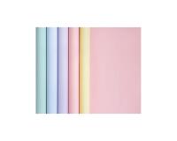Papier affiche 90g, 5x0,35m en carton prés. de 20 rlx ass. Pastel - Assortiment pastel