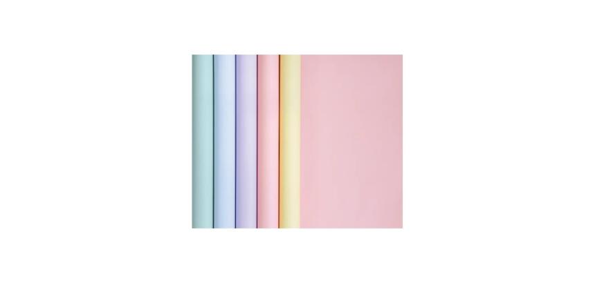 Papier affiche 90g, 5x0,35m en carton prés. de 20 rlx ass. Pastel - Assortiment pastel