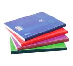 Cahier brochure dos toilé 17 x 22 cm 144 feuilles grands carreaux couleur aléatoire