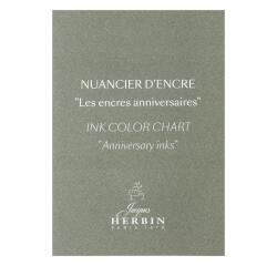 Nuancier encres anniversaires Jacques Herbin Prestige