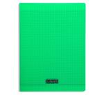 Cahier piqué 8000 POLYPRO 24x32 cm 192 pages grands carreaux 90 g - Vert