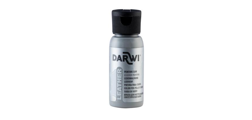 DARWI Flacon de 50 ml de Peinture sur Cuir - Gris souris