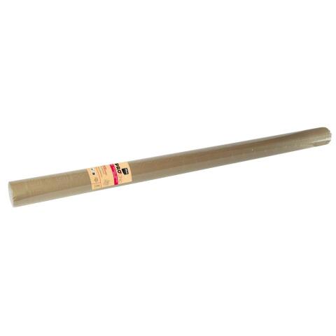 Rollo de mantel - Papel damasco - Blanco 25x1,18m - Marrón camel