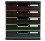 Cassettiera Modulo Black Office 5 cassetti chiusi