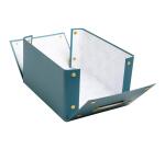 Cajas de almacenamiento NeoDeco - 21,5x28x15cm, A5+ - Azul pato