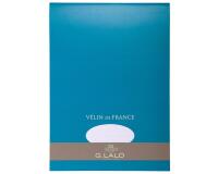 Bloc Vélin de france A4 (210x297mm), 50 feuilles, 100g - Blanc