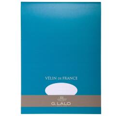 Bloc Vélin de france A4 (210x297mm), 50 feuilles, 100g - Blanc