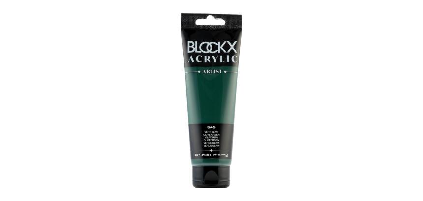 Peinture acrylique fine tube 120ml - Vert olive
