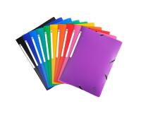 Chemise à élastiques 3 rabats PP OPAK - A4 - Couleurs assorties