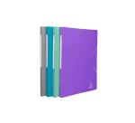 Chemises à élastiques à rabats Maxi Capacity carte enduite Teksto - A4 - Couleurs assorties