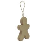 Bonhomme de pain d'épices à suspendre 8,5cm - Kraft