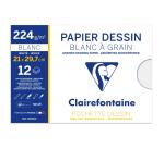 Dessin à Grain pochette 12F A4 224g