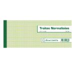 Carnet à souche "Traites normalisées" NF K 11030-1 de 50 feuillets - Format horizontal de la traite 10,1x21cm