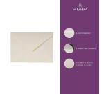 20 enveloppes 162x229mm Vélin pur coton gommées - Crème