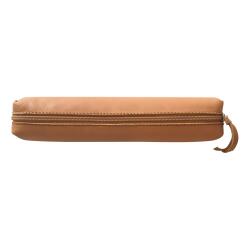 CUIR Trousse SLIM 4x2,5x19,5cm - Naturel