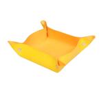 Rhodiarama vide-poche réversible simili cuir italien 12x12x4,5 cm - Jonquille