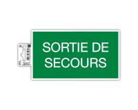 Non-slip adhesive PVC panel emergency exit 20x11 cm - Green