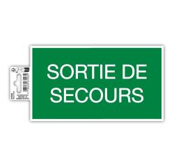 Non-slip adhesive PVC panel emergency exit 20x11 cm - Green