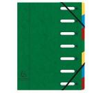 Trieur HARMONIKA® à fenêtres avec élastiques Véritable carte lustrée 7 compartiments