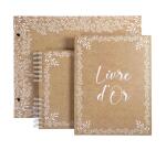 Livre d'or 100 pages tranche or - Format 27x22cm - KRAFT