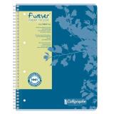 Cahier reliure intégrale FOREVER A4+ 160 pages ligné + marge 70 g - Bleu