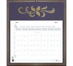 Calendrier mensuel EasyCal Skytos avec feuillets détachables 24 x 18 cm sur support plaque imprimée 27,5 x 30,5 cm 2026 - Couleurs assorties