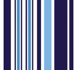 Barquette de 400 sets de table papier gaufré recyclé 80g/m2, Bayadère bleu marine - Format 30x40cm - Bayadère