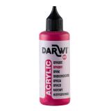Darwi Flacon de 80 ml de Peinture Acrylique Universelle Opaque - Carmin