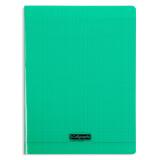 Cahier piqué 8000 POLYPRO 24x32 cm 96 pages grands carreaux 90 g - Vert