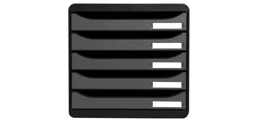Module de classement Big Box Plus 5 tiroirs Metallic - Argent