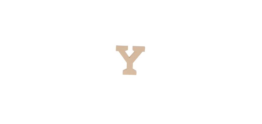 Lettre Y kraft 20cm - Kraft