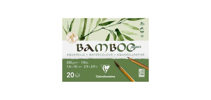 Bamboo bloc collé 1 côté 20F 10x7,4cm 250g