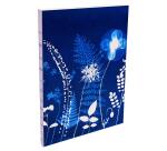 Cyanotype, Carnet brochure souple A5 14,8x21 cm, 160 pages, ligné, dos brut, ass.