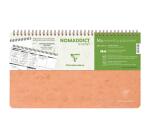 My.weekly.planner Age Bag cahier reliure intégrale en-tête 29,7x17 cm 120 pages détachables Semainier de bureau non daté et réglure DOT au verso - Tabac