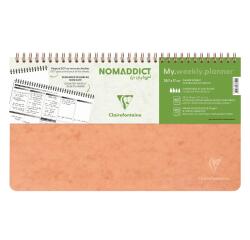 Clairefontaine Age Bag My.Weekly Planner notebook integral binding 29.7 x 17 cm 120p disassembly. preprinted brown - Havana||