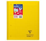 Cahier reliure intégrale enveloppante Koverbook A4+ 160 pages grands carreaux détachables perforé 4 trous couverture polypropylène t ransparent - Assortis