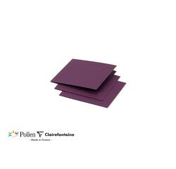 Paquet de 25 cartes pliées Pollen 110x110mm 210g/m2