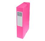 Boite de classement Exabox Dos 60mm Carte lustrée - A4 - Couleurs assorties